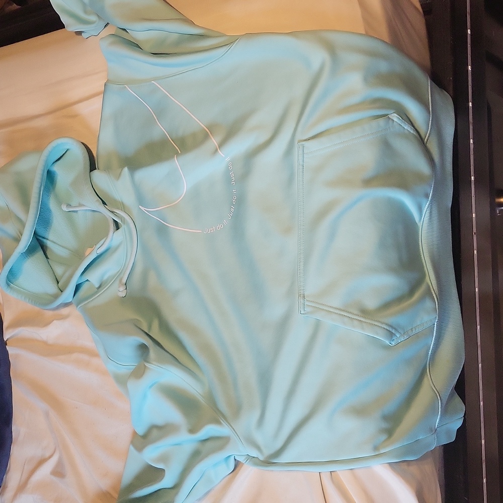 Light blue Nike "Just do it" hoodie